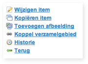 Item in catalogus wijzigen