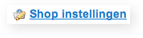 Shop instellingen knop
